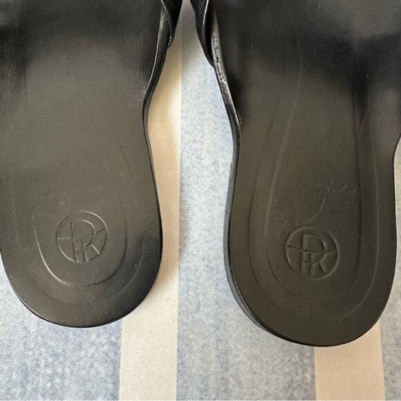 The Row Cannes Leather Strappy Sandals size EU 38 Black Flats - Picture 7 of 10